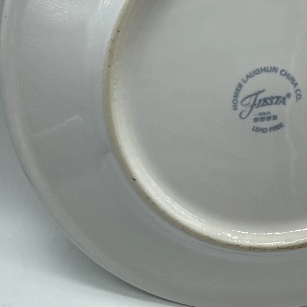 Fiestaware St Patricks Lunch Plate Fiesta White 9 inch Luncheon NEW #3